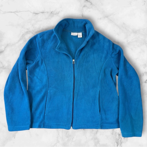 Kim Rogers Jackets & Blazers - Kim Rogers Women’s Turquoise Fleece Jacket. XL. Super soft.